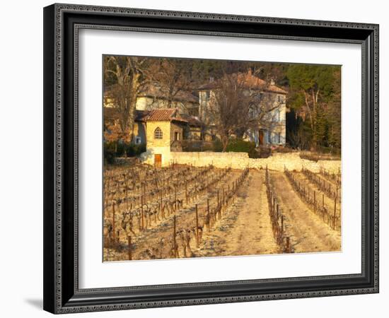 Winery Building at Chateau Saint Cosme, Gigondas, Vaucluse, Rhone, Provence, France-Per Karlsson-Framed Photographic Print