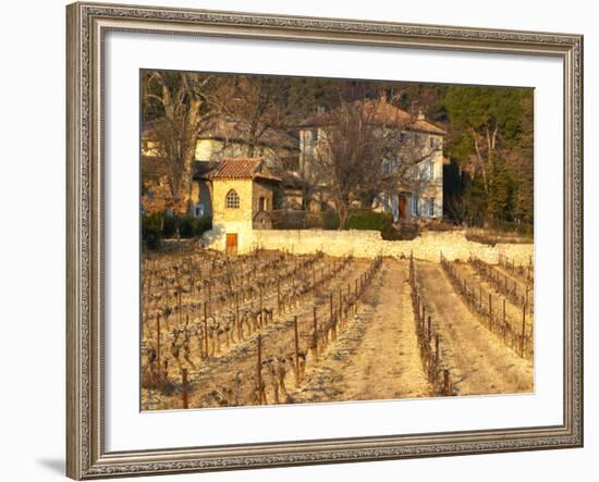 Winery Building at Chateau Saint Cosme, Gigondas, Vaucluse, Rhone, Provence, France-Per Karlsson-Framed Photographic Print