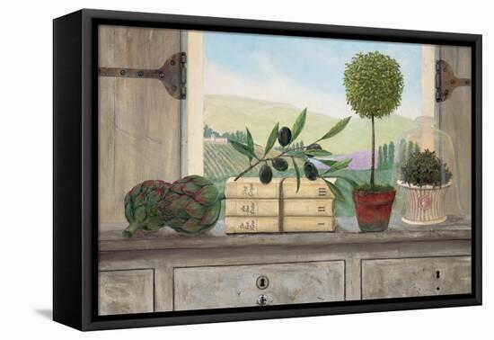 Winery Villa View-Arnie Fisk-Framed Stretched Canvas