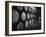 Winery Worker Checking Barrels of Wine-null-Framed Photographic Print