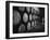 Winery Worker Checking Barrels of Wine-null-Framed Photographic Print