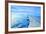 Wing of an Airplane Flying Above the Clouds-ghoststone-Framed Photographic Print