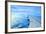 Wing of an Airplane Flying Above the Clouds-ghoststone-Framed Photographic Print