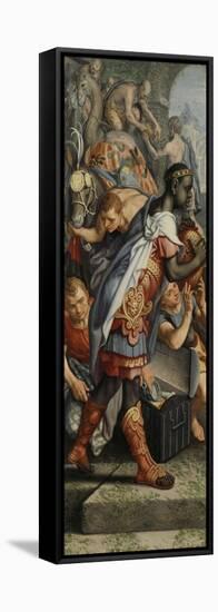 Wing of an Altarpiece with Adoration of the Magi-Pieter Aertsen-Framed Stretched Canvas