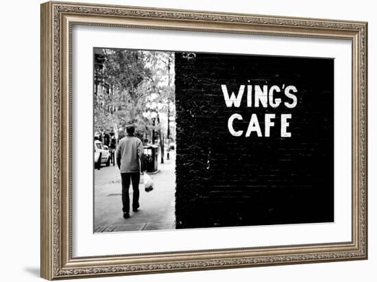 Wing's Cafe-Sharon Wish-Framed Photographic Print