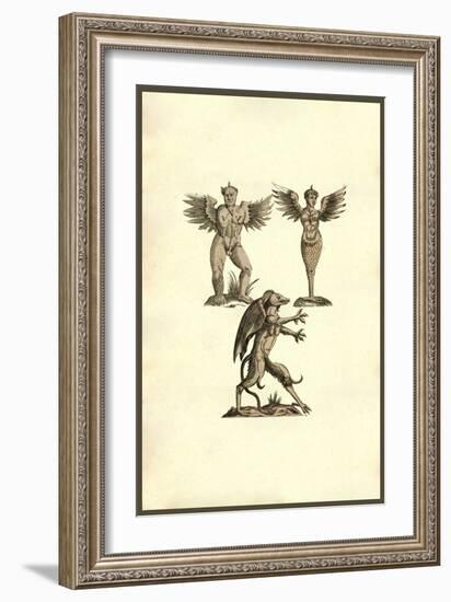 Winged Creatures-Ulisse Aldrovandi-Framed Art Print