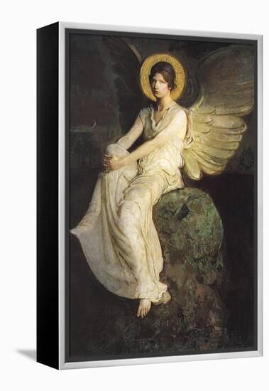 Winged Figure Seated Upon a Rock, 1900-Abbott Handerson Thayer-Framed Premier Image Canvas