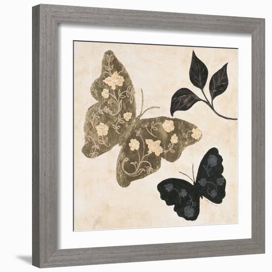 Winged Gold 1-Colleen Sarah-Framed Art Print