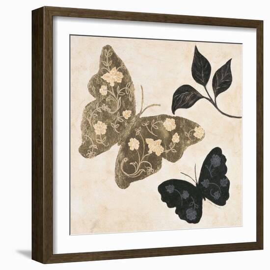 Winged Gold 1-Colleen Sarah-Framed Art Print