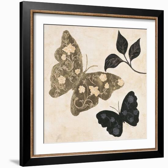 Winged Gold 1-Colleen Sarah-Framed Art Print