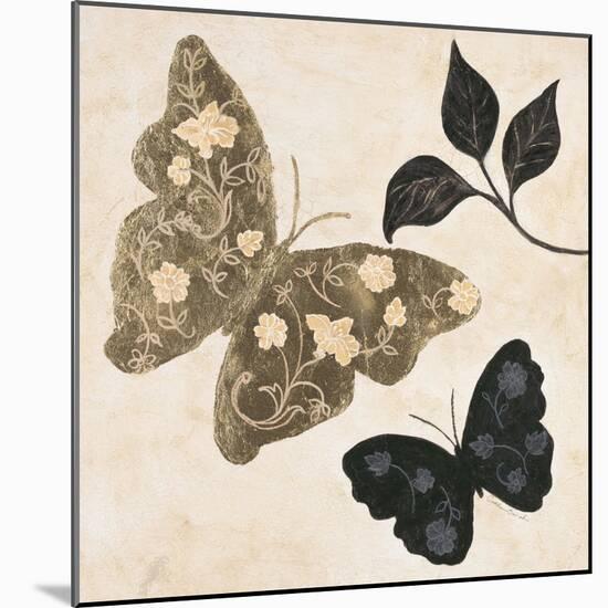 Winged Gold 1-Colleen Sarah-Mounted Art Print