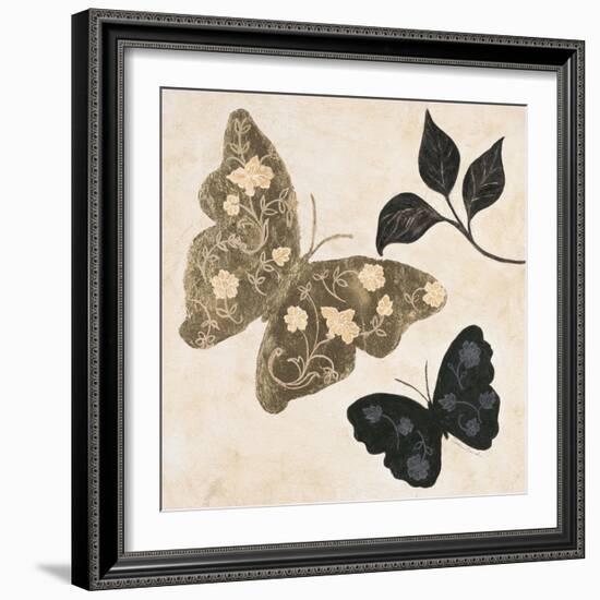 Winged Gold 1-Colleen Sarah-Framed Art Print