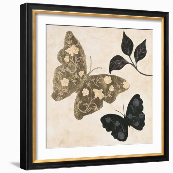 Winged Gold 1-Colleen Sarah-Framed Art Print