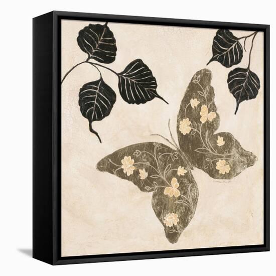 Winged Gold 2-Colleen Sarah-Framed Stretched Canvas