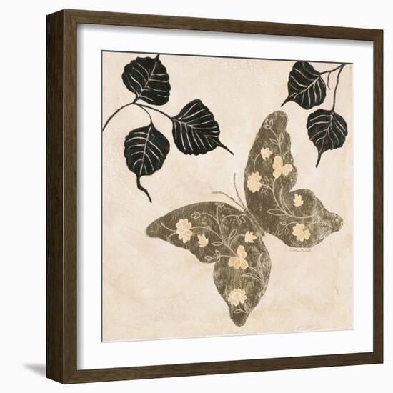 Winged Gold 2-Colleen Sarah-Framed Art Print