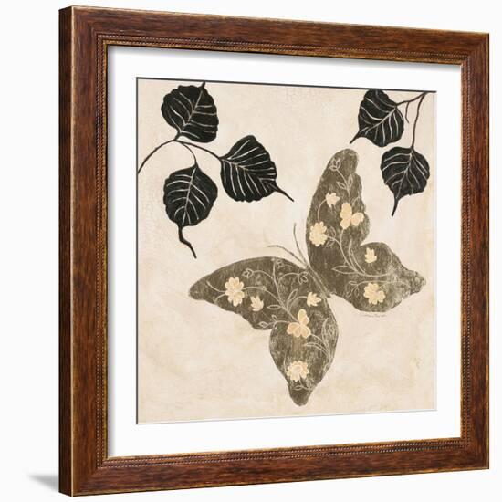 Winged Gold 2-Colleen Sarah-Framed Art Print