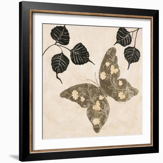 Winged Gold 2-Colleen Sarah-Framed Art Print