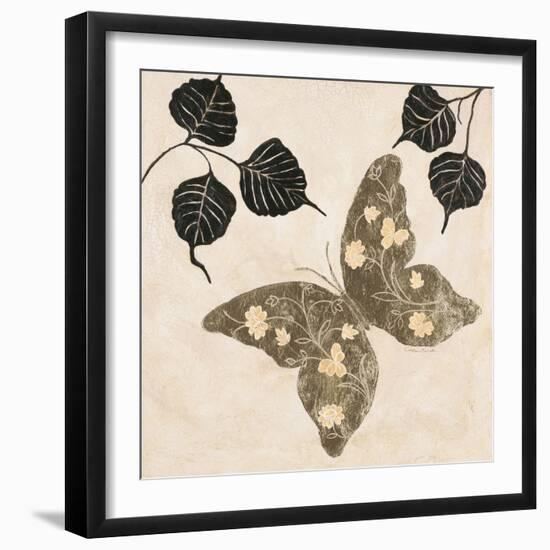 Winged Gold 2-Colleen Sarah-Framed Art Print