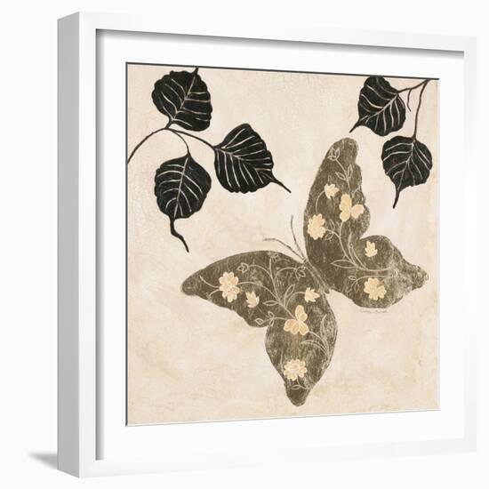 Winged Gold 2-Colleen Sarah-Framed Art Print