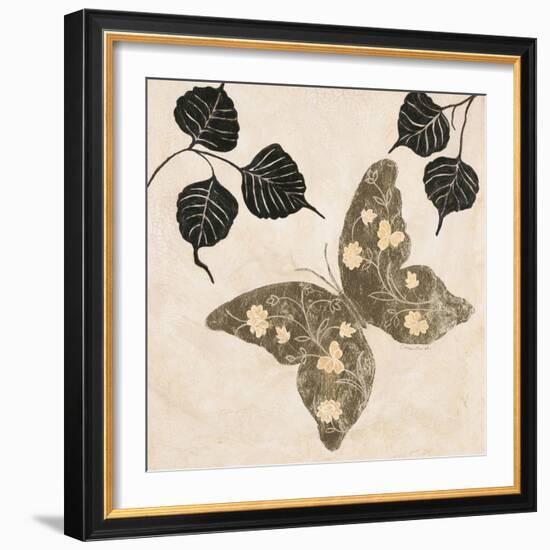 Winged Gold 2-Colleen Sarah-Framed Art Print