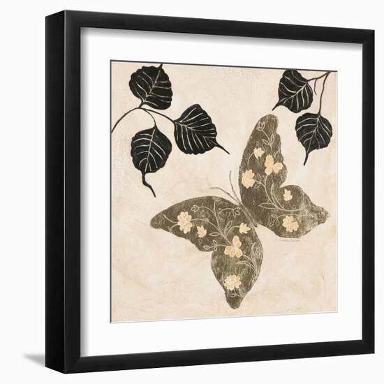 Winged Gold 2-Colleen Sarah-Framed Art Print