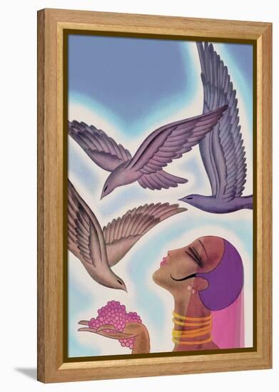 Winged Guests-Frank Mcintosh-Framed Stretched Canvas