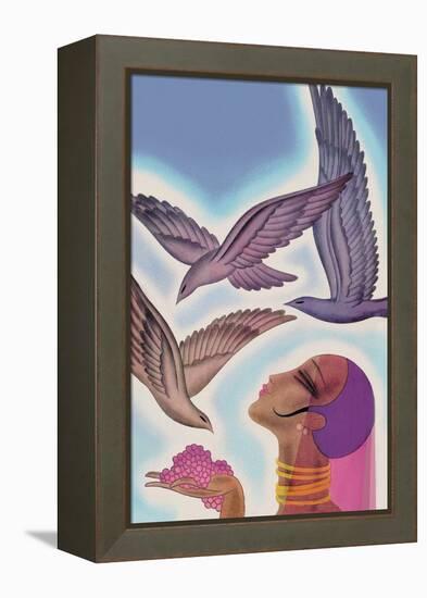 Winged Guests-Frank Mcintosh-Framed Stretched Canvas