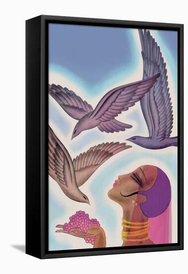Winged Guests-Frank Mcintosh-Framed Stretched Canvas