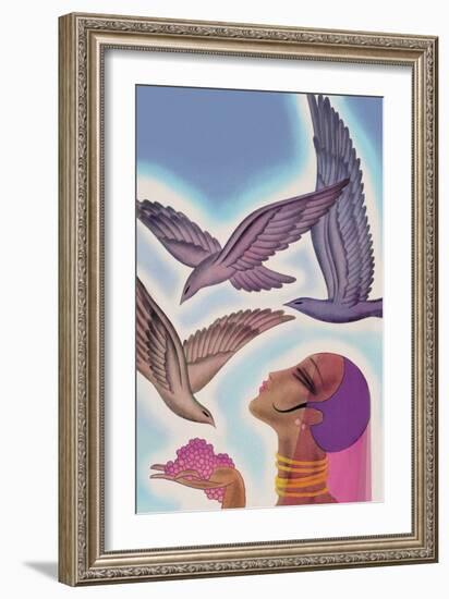 Winged Guests-Frank Mcintosh-Framed Art Print