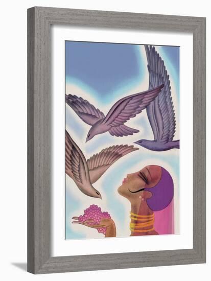 Winged Guests-Frank Mcintosh-Framed Art Print