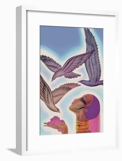 Winged Guests-Frank Mcintosh-Framed Art Print