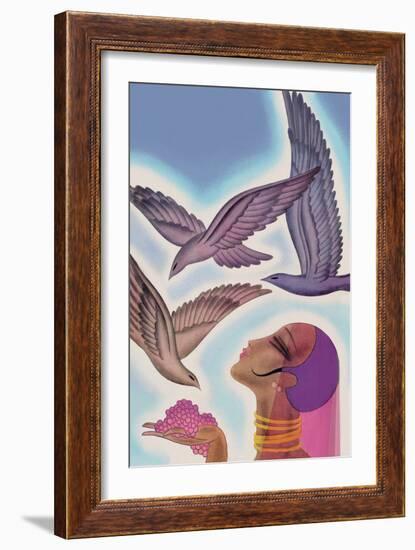 Winged Guests-Frank Mcintosh-Framed Art Print