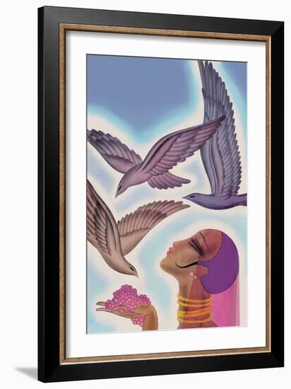 Winged Guests-Frank Mcintosh-Framed Art Print