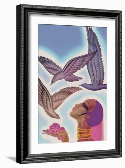 Winged Guests-Frank Mcintosh-Framed Art Print