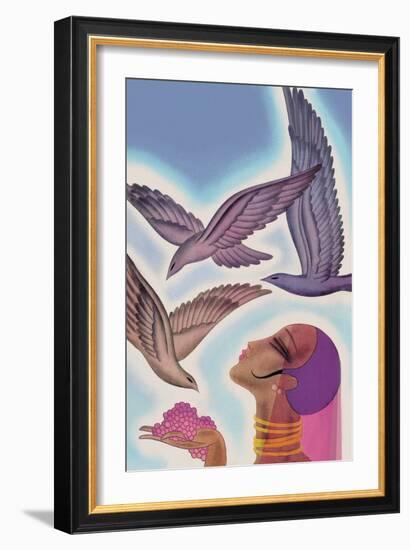 Winged Guests-Frank Mcintosh-Framed Art Print