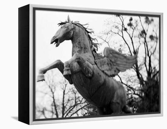 Winged Horse Statue, Mirabellgarten, Salzburg, Austria-Walter Bibikow-Framed Premier Image Canvas