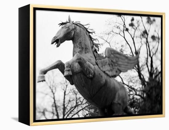 Winged Horse Statue, Mirabellgarten, Salzburg, Austria-Walter Bibikow-Framed Premier Image Canvas