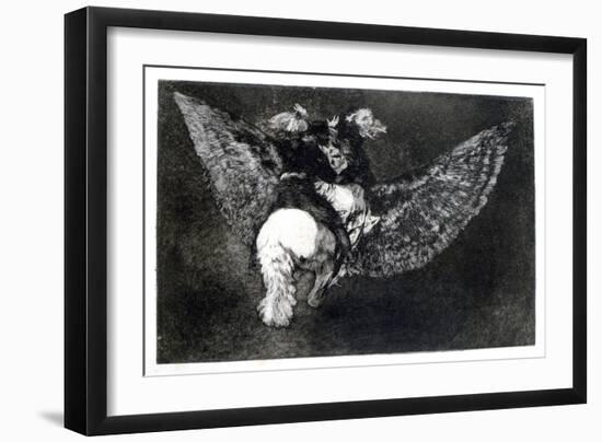 Winged Nonsense, 1819-1823-Francisco de Goya-Framed Giclee Print