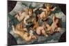 Winged Putti with Garlands-Paris Bordone-Mounted Giclee Print