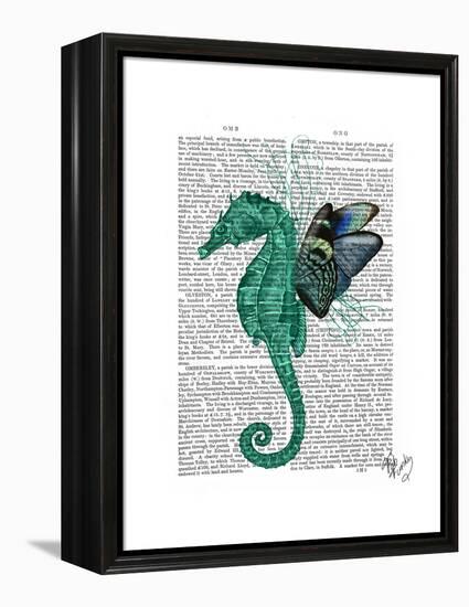 Winged Seahorse-Fab Funky-Framed Stretched Canvas