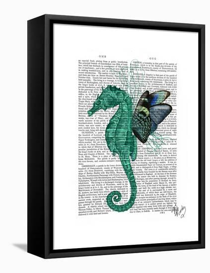 Winged Seahorse-Fab Funky-Framed Stretched Canvas