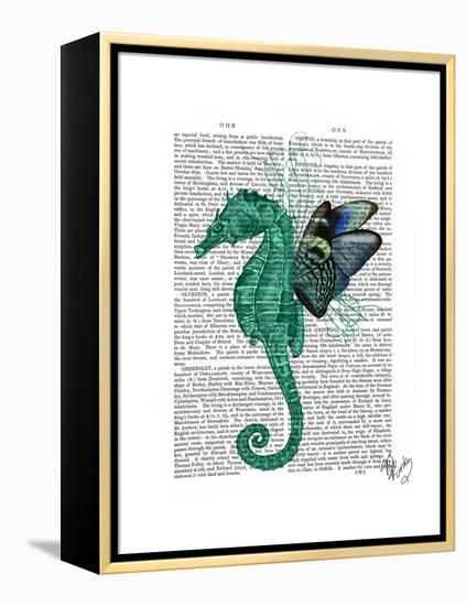 Winged Seahorse-Fab Funky-Framed Stretched Canvas