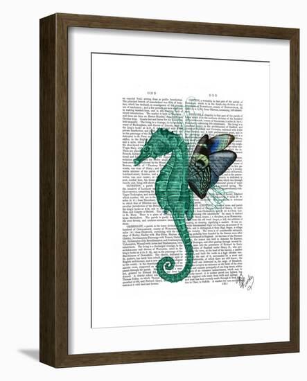 Winged Seahorse-Fab Funky-Framed Premium Giclee Print
