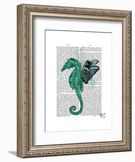 Winged Seahorse-Fab Funky-Framed Art Print