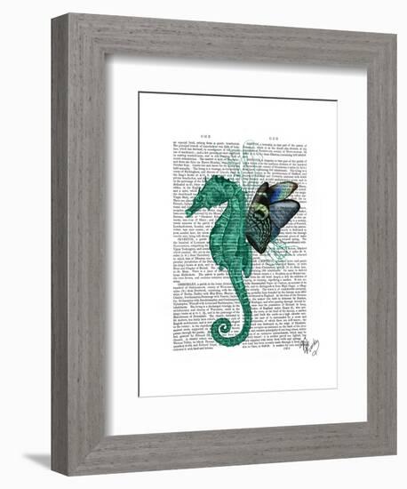 Winged Seahorse-Fab Funky-Framed Art Print