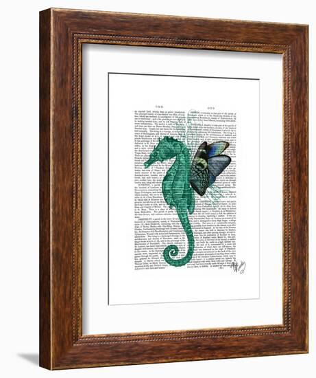 Winged Seahorse-Fab Funky-Framed Art Print