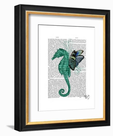 Winged Seahorse-Fab Funky-Framed Art Print