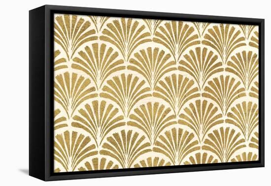 Winged Study Pattern VIII Gold Crop-Janelle Penner-Framed Stretched Canvas