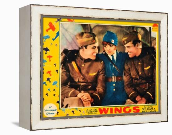 WINGS, Buddy Rogers, Clara Bow, Richard Arlen, 1927-null-Framed Stretched Canvas