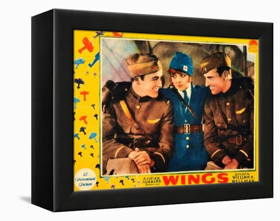 WINGS, Buddy Rogers, Clara Bow, Richard Arlen, 1927-null-Framed Stretched Canvas